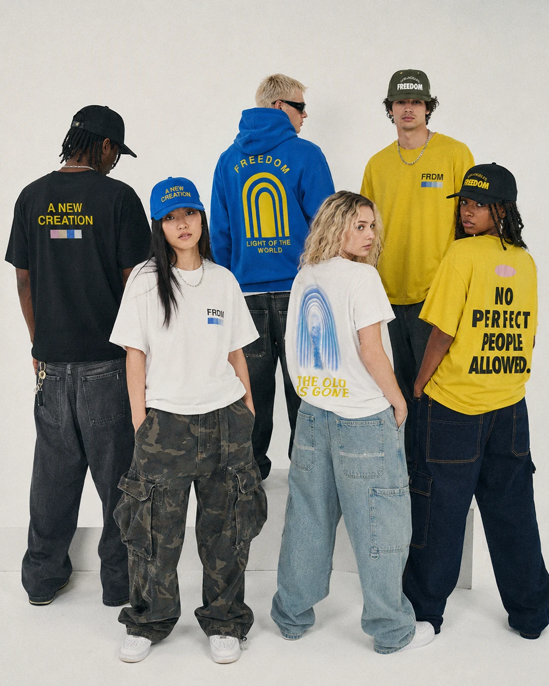Easter merch worn by a group