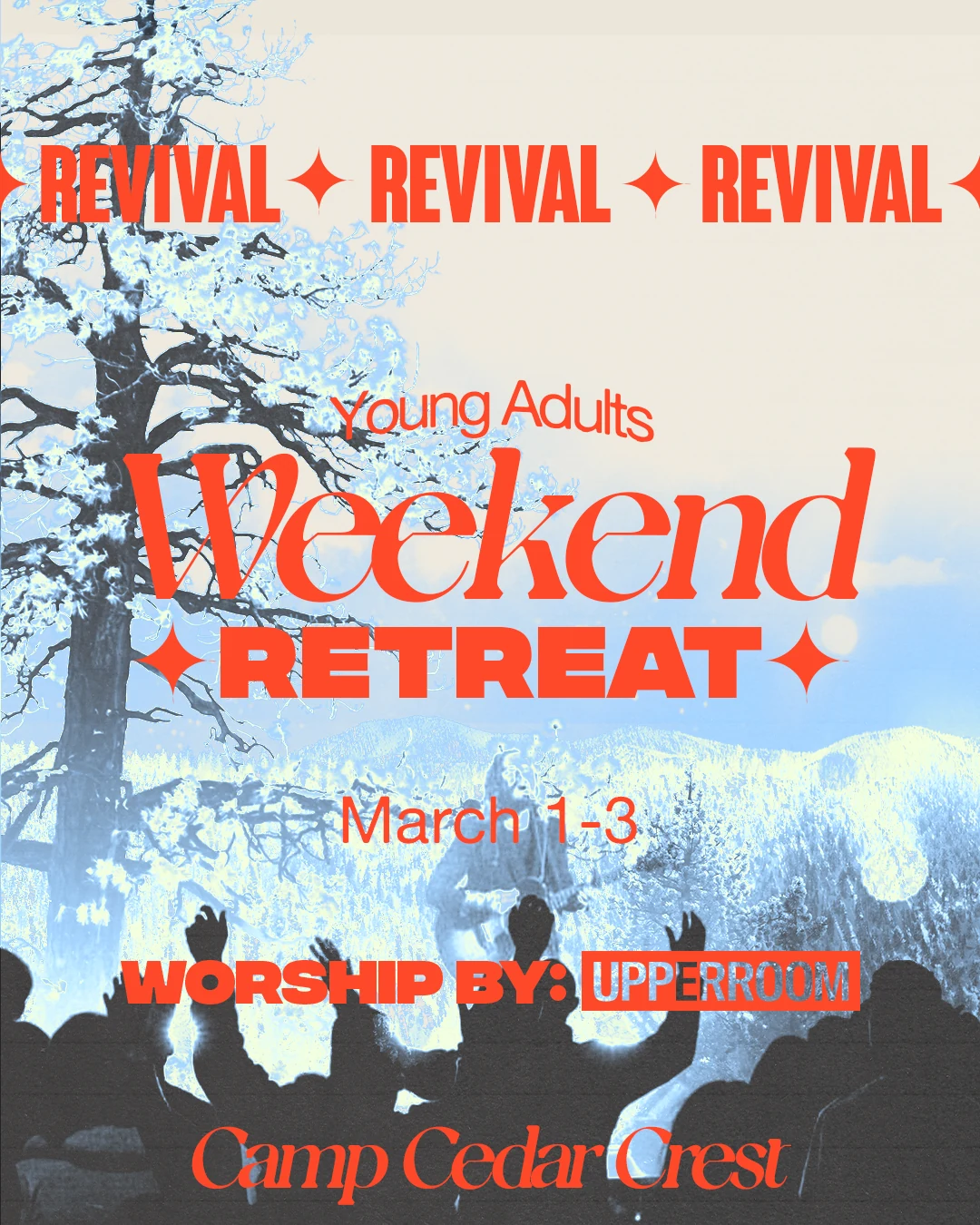 Weekend Retreat poster — Revival, Camp Cedar Crest