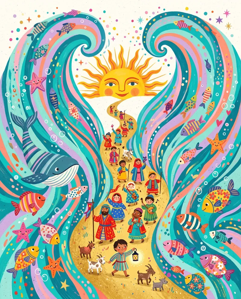 The parted sea